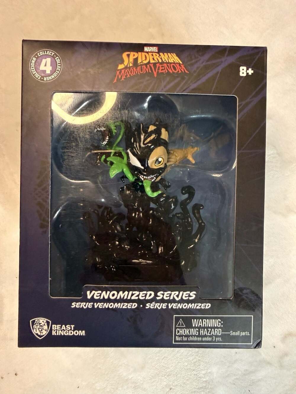 Marvel Spider-Man Maximum Venom Venomized Groot Collectible Toy Figure Beast Kin